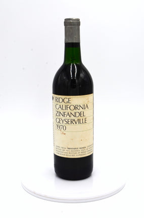 1970 Ridge Vineyards Zinfandel, Geyserville, Alexander Valley