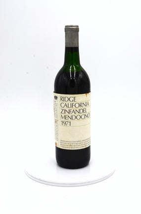 1971 Ridge Vineyards Zinfandel, Mendocino, Mendocino County