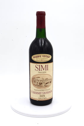 1974 Simi Reserve Cabernet Sauvignon, Alexander Valley
