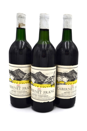 1975 Detert Vineyards Cabernet Franc, Unfined, Oakville, Napa Valley