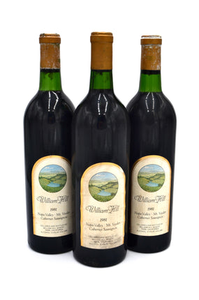 1981 William Hill Cabernet Sauvignon, Mt. Veeder, Napa Valley