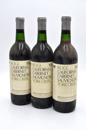 1983 Ridge Vineyards Cabernet Sauvignon, York Creek, Spring Mountain, Napa County