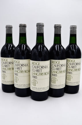 1985 Ridge Vineyards Claret, Langtry Road, Spring Mountain District, Napa County