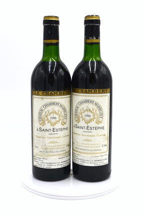 1986 Château Chambert-Marbuzet, St. Estèphe