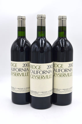 2002 Ridge Vineyards Zinfandel, Geyserville, Sonoma County