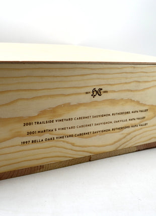 1997 & 2001 Heitz Cellars Cabernet Sauvignon, Napa Valley [Legacy Collection 3 bottle wood gift case]