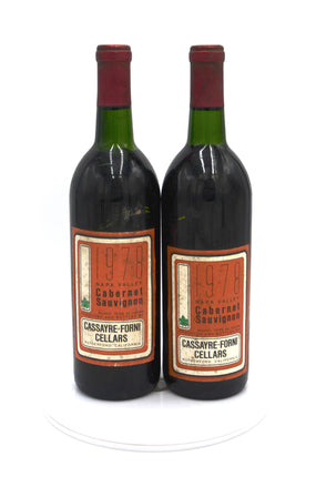 1978 Cassayre-Forni Cellars Cabernet Sauvignon, Rutherford, Napa Valley