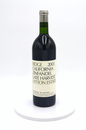 2003 Ridge Vineyards Late Harvest Zinfandel, Lytton Estate, Dry Creek Valley, Sonoma County