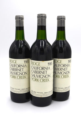 1985 Ridge Vineyards Cabernet Sauvignon, York Creek, Spring Mountain, Napa County
