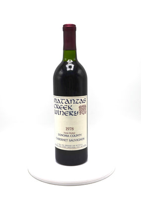 1978 Matanzas Creek Winery Cabernet Sauvignon, Sonoma County