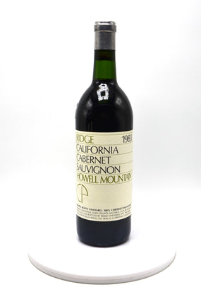 1983 Ridge Vineyards Cabernet Sauvignon, Howell Mountain CP (Cabernet Program)