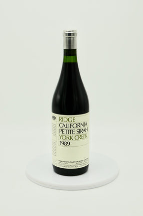 1989 Ridge Vineyards Petite Sirah, York Creek, Napa County