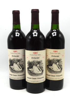 1991 Joseph Swan Vineyards Zinfandel, Frati Ranch, Russian River Valley, Sonoma County