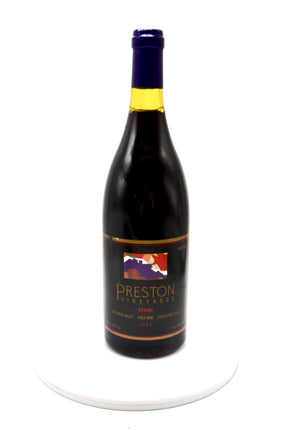 1991 Preston Vineyards Syrah, Dry Creek Valley, Sonoma County