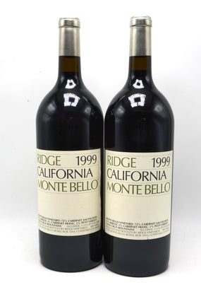 1999 Ridge Vineyards Monte Bello, Santa Cruz Mountains (magnum)