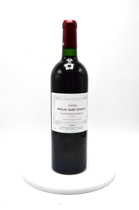 2003 Château Moulin Saint-Georges, St. Emilion
