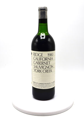 1980 Ridge Vineyards Cabernet Sauvignon, York Creek, Spring Mountain, Napa County