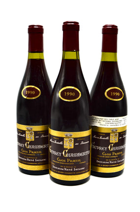 1990 Domaine Rene LeClerc Gevrey-Chambertin, Clos Prieur, Premier Cru