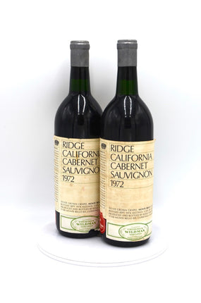 1972 Ridge Vineyards Cabernet Sauvignon, Monte Bello, Santa Cruz Mountains