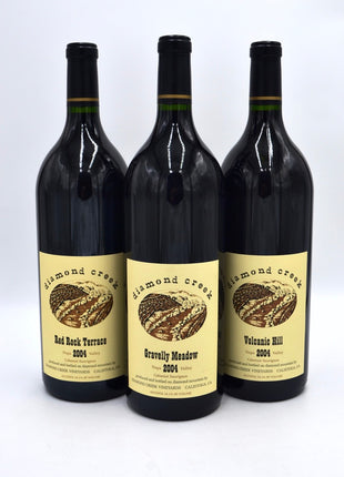 2004 Diamond Creek Cabernet Sauvignon, Gravelly Meadow / Red Rock Terrace / Volcanic Hill (magnum) [3 magnum Vertical Collection]