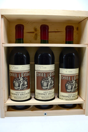 1997 & 2001 Heitz Cellars Cabernet Sauvignon, Napa Valley [Legacy Collection 3 bottle wood gift case]
