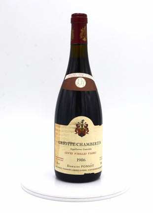 1986 Domaine Ponsot Griotte-Chambertin, Cuvée Vieilles Vignes, Grand Cru