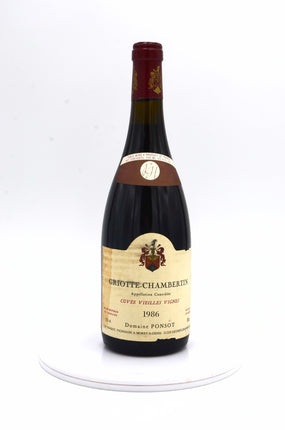 1986 Domaine Ponsot Griotte-Chambertin, Cuvée Vieilles Vignes, Grand Cru