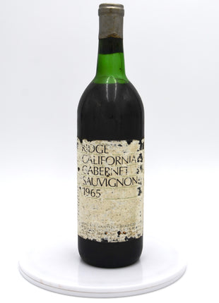 1965 Ridge Vineyards Cabernet Sauvignon, Monte Bello, Santa Cruz Mountains