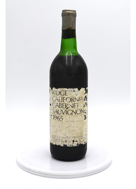 1965 Ridge Vineyards Cabernet Sauvignon, Monte Bello, Santa Cruz Mountains