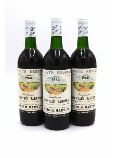 1968 Louis M. Martini Winery Private Reserve Mountain Barbera, Napa Valley