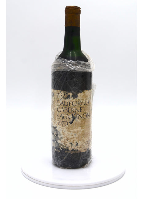 1970 Ridge Vineyards Cabernet Sauvignon, Monte Bello, Santa Cruz Mountains