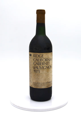 1971 Ridge Vineyards Cabernet Sauvignon, Monte Bello, Santa Cruz Mountains