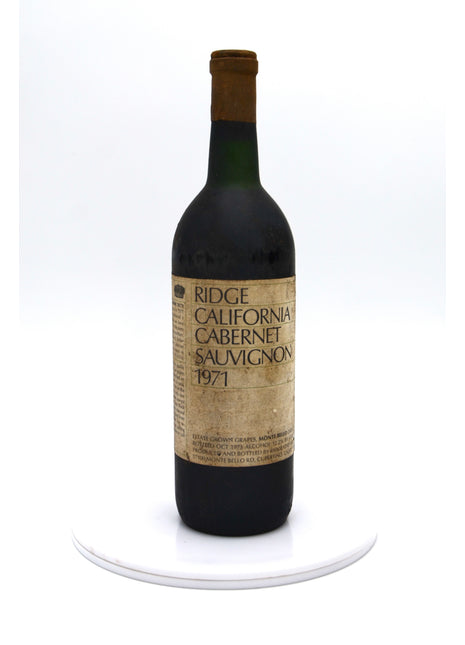 1971 Ridge Vineyards Cabernet Sauvignon, Monte Bello, Santa Cruz Mountains