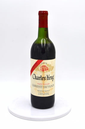 1974 Charles Krug Cabernet Sauvignon, Vintage Selection Lot F1, Napa Valley