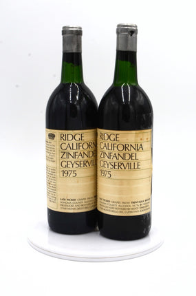 1975 Ridge Vineyards Zinfandel, Geyserville, Sonoma County