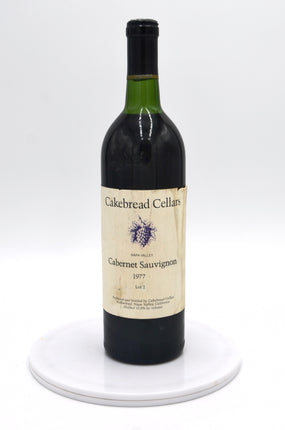 1977 Cakebread Cellars Cabernet Sauvignon, Lot 2, Rutherford, Napa Valley