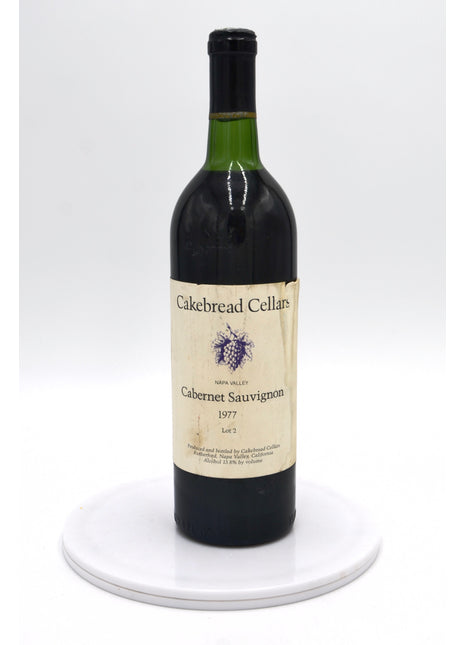 1977 Cakebread Cellars Cabernet Sauvignon, Lot 2, Rutherford, Napa Valley