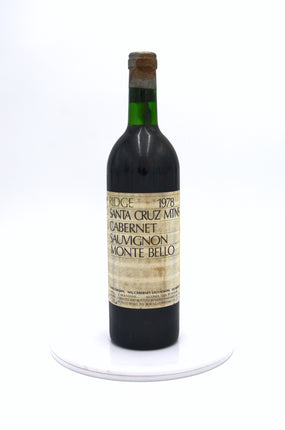 1978 Ridge Vineyards Cabernet Sauvignon, Monte Bello, Santa Cruz Mountains