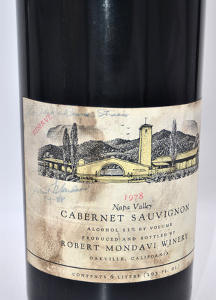 1978 Robert Mondavi Reserve Cabernet Sauvignon, Napa Valley (6-Liter) [Signed by Robert Mondavi]