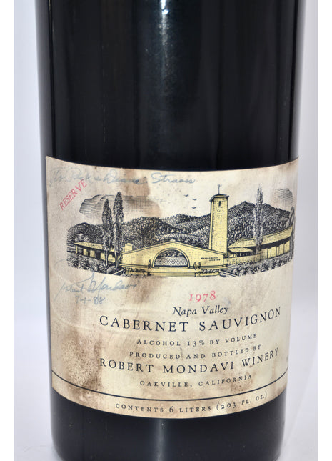 1978 Robert Mondavi Reserve Cabernet Sauvignon, Napa Valley (6-Liter) [Signed by Robert Mondavi]