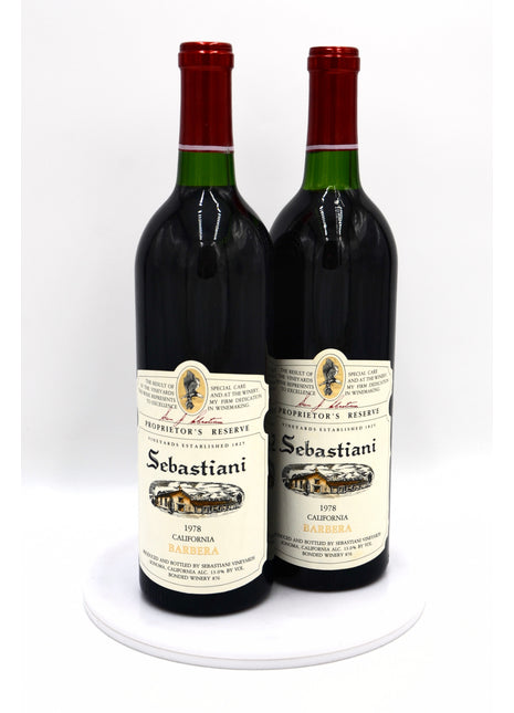 1978 Sebastiani Vineyards Proprietor's Reserve Barbera, Sonoma County