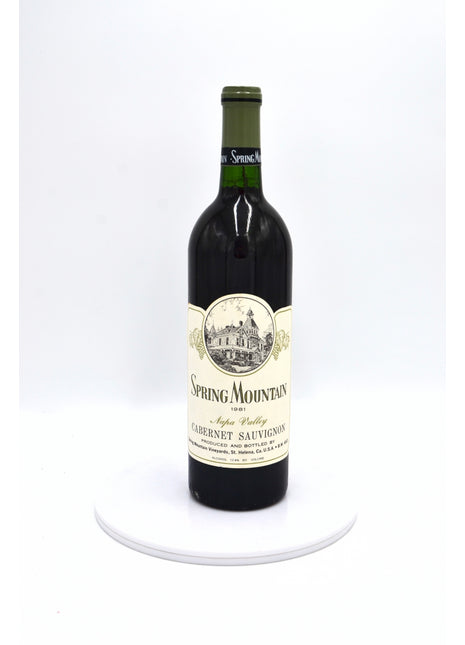 1981 Spring Mountain Vineyards Cabernet Sauvignon, Napa Valley