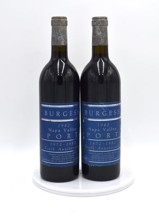 1982 Burgess Cellars Napa Valley Port, Tenth Anniversary (1972-1982), Napa Valley