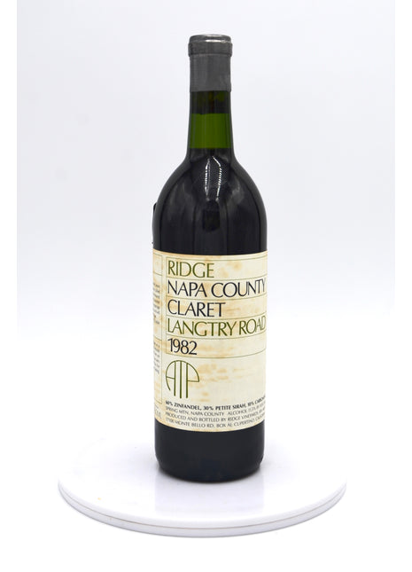 1982 Ridge Vineyards Claret, Langtry Road, Spring Mountain District, Napa County