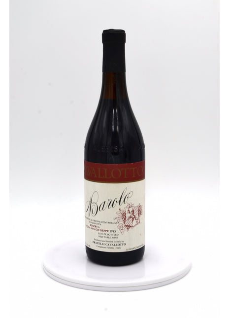 1985 Fratelli Cavallotto Barolo Riserva, Vigna San Giuseppe