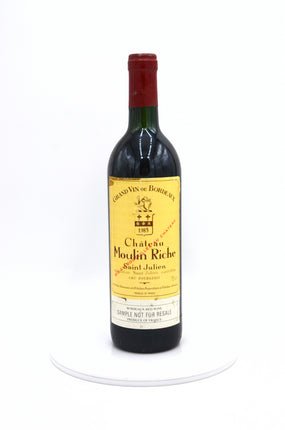 1985 Chateau Moulin Riche, St. Julien [Ch. Leoville Poyferré's 2nd]