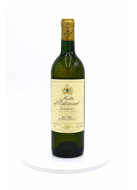 1987 Maitre d'Estournel Blanc, Bordeaux Blanc