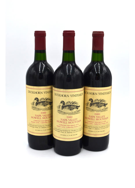 1989 Duckhorn Vineyards Red Wine, Howell Mountain
