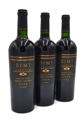 1990 Simi Reserve Cabernet Sauvignon, Alexander Valley