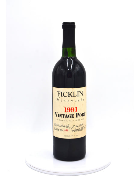 1991 Ficklin Vineyards Vintage Port, Madera County, California